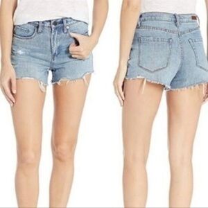 Blank NYC The Barrow high rise distressed denim shorts 30